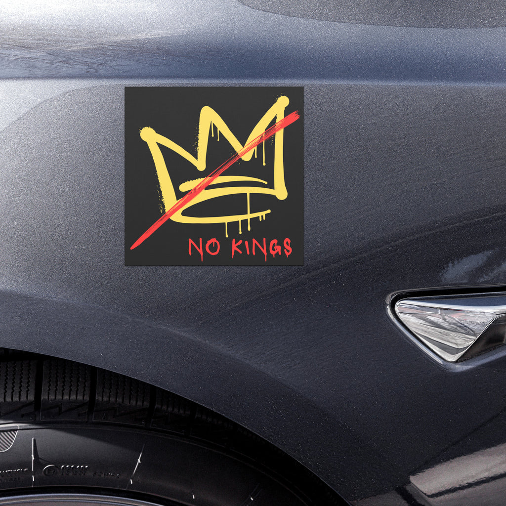 No Kings Protest Anti Trump Car Magnets - Free Shipping