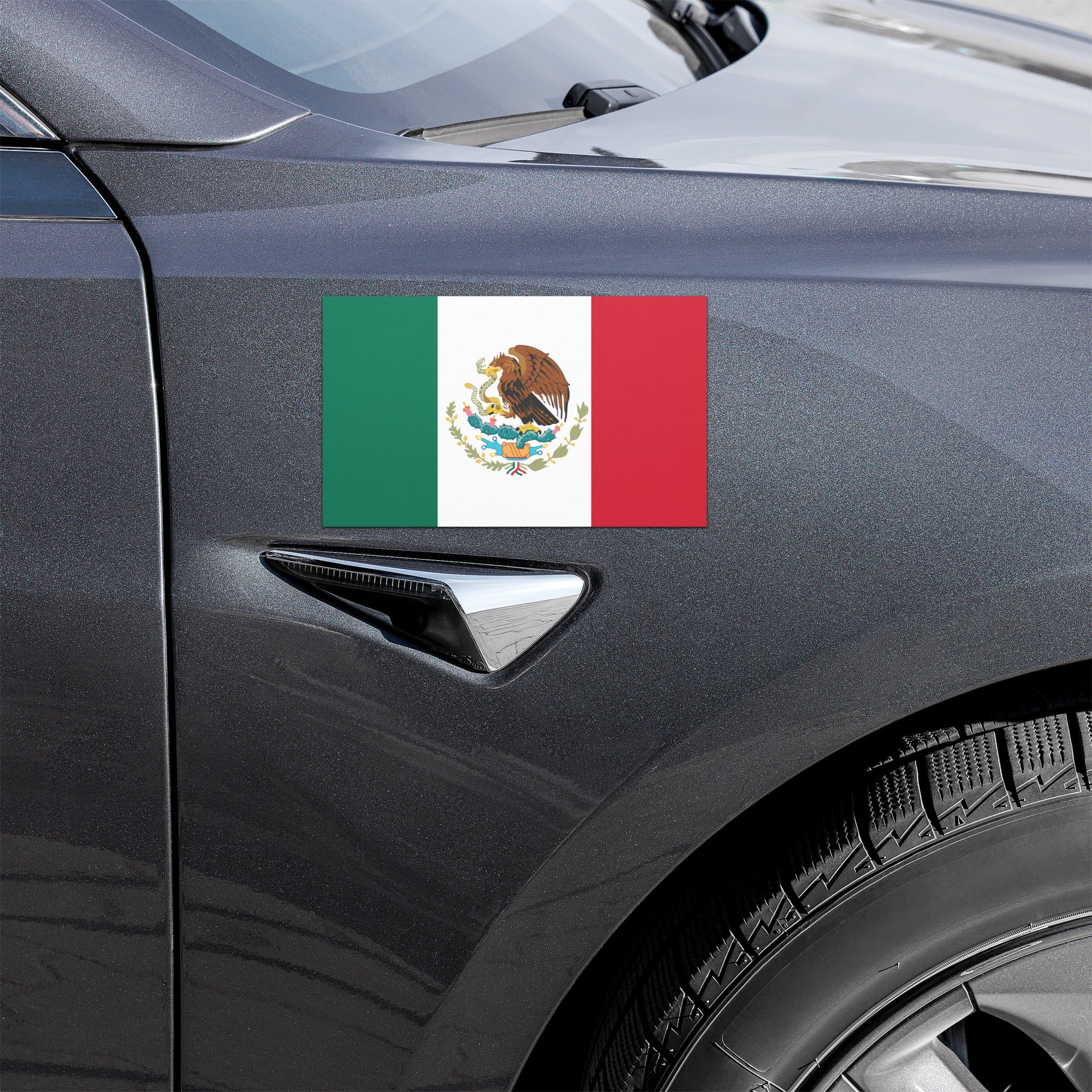 Car Magnet for ICE fishing, Mexican Flag, Free Shipping